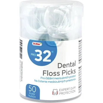 Zubní nit Dr. Max PRO32 Dentální nit v mečíku 50 ks