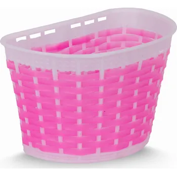 Košík na láhev Dětský košík na kolo plastový pro kola 12 14 16 palců bílý růžový