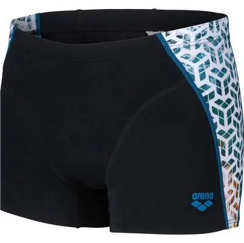 Pánské plavky Pánské plavky Arena Planet Water Swim Shorts Black/White Multi S - UK32