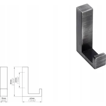 Věšák Nábytkový věšák SIRO 2326/ZN75 s efektem kartáčovaného železa