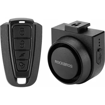 ROCKBROS A2 alarm na kolo s dálkovým ovládáním - černý