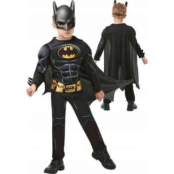 Karnevalový kostým KOSTÝM DC COMICS BATMAN KOSTÝM ČERNÝ PŘEVLEK 110-116 CM