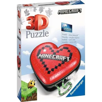 3D puzzle 3D Puzzle: Minecraft Srdce 54 dílků