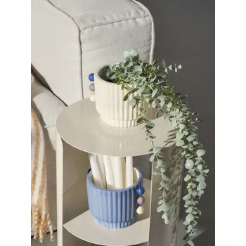 Sinsay - Rýhovaný květináč - krémová - 790GL-01X - 790GL-01X-ONE