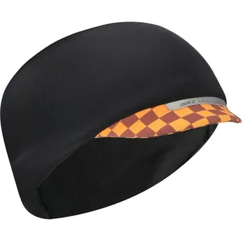 Cyklistické návleky Q36.5 Cyklistická čelenka s kšiltem Hybrid visor podzim, ZIMA Oranžová 1 size Pánské, Unisex