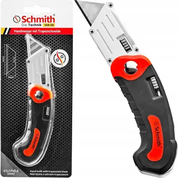 Pracovní nůž NŮŽ RUČNÍ S TRAPÉZOVOU ČEPELÍ SCHMITH SKLÁDACÍ