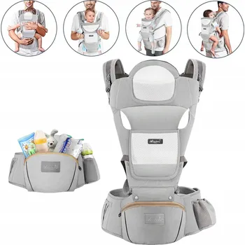 NOSÍTKO 15 V 1 BEDERNÍ NOSÍTKO 25 KG S SEDÁTKEM 0-4 ROKY, ČISTÁ BAVLNA