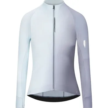 cyklistický dres Q36.5 Cyklistický dres Gregarius Hybrid Big Fade long sleeve jersey podzim, ZIMA Modrá S Dámské