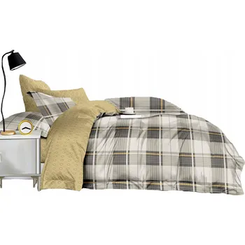 Povlečení SADA POVLEČENÍ 200x220 BAVLNĚNÝ SATÉN POVLEČENÍ NA POLŠTÁŘE 70x80