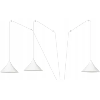 Emibig Lustr ABRAMO 3xE27 Bílý, Kovový, Nastavitelná Výška