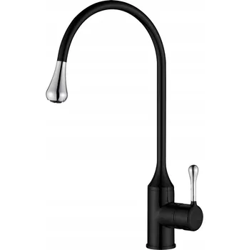 Vodovodní baterie Stojánková kuchyňská baterie Invena PINGO černá, stříbrná