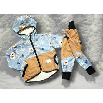 Dětská softshell souprava beránek Velikost: 74/80 Dětská souprava