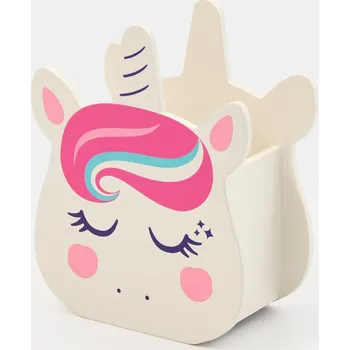 Úložný box Organizér na stůl, box na pastelky - Jednorožec