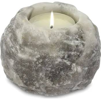 Svícen Aw. gifts Svícen z himalájské soli na čajovou svíčku Barva: Šedá