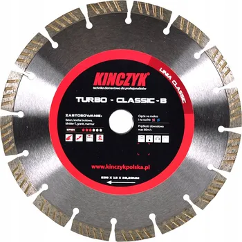 Příslušenství k brusce Diamantový řezný kotouč Kinczyk 11-1022 125x22,2 mm