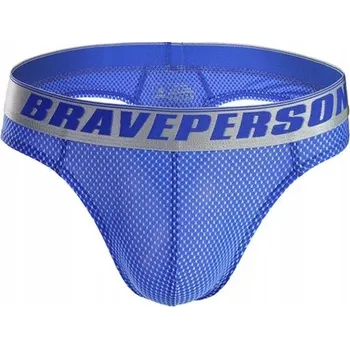 Pánské plavky Stylové Pánské Plavky Tanga Brave Person - S