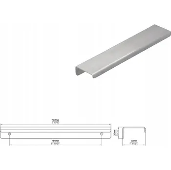 Nábytková úchytka SIRO 2372-192N1 nerezová ocel kartáčovaná