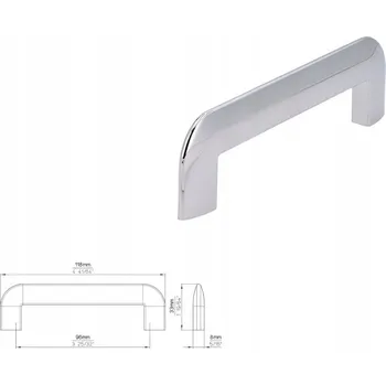 Nábytková úchytka SIRO 2182-118ZN1 chrom lesklý