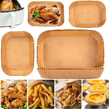 Pečicí papír Papírové ORGANIZÉR do horkovzdušné fritézy pro pečení Air Fryer, 160 ks