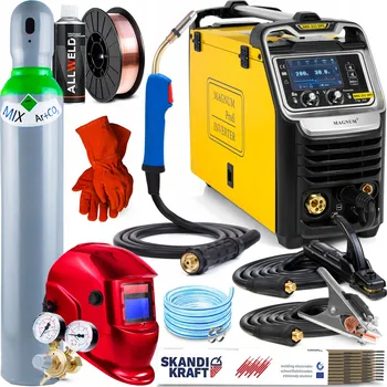 Svářečka Svářečka MIGOMAT MAGNUM MIG 221 DUAL PULS SYNERGIE 4X4 MMA TIG ALU 200A