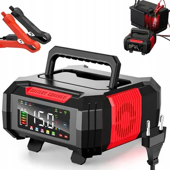 AUTOMATICKÁ NABÍJEČKA AKUMULÁTORŮ 12V/24V 15A 9-STUPŇOVÁ PRO AUTA