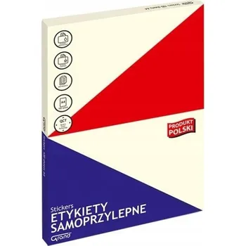 Speciální papír Samolepicí etiketa A4 Grand papírová obdélníková 210 x 297 mm bílá