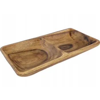 PODNOS, TÁC, PODLOŽKA z EXOTICKÉHO DŘEVA 31 cm