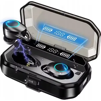 Sluchátka BEZDRÁTOVÁ SLUCHÁTKA DO UŠÍ + Nabíjecí Pouzdro s baterkou