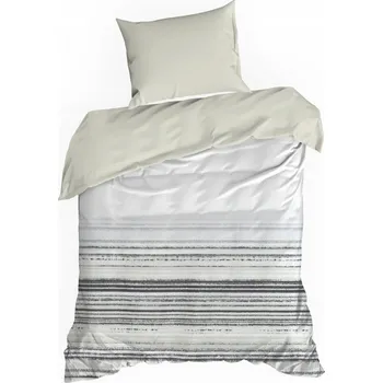Povlečení Sada povlečení 140x200 cm se vzorem vodorovných pruhů Eurofirany