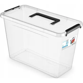 Úložný box Plastová nádoba 13l krabička / úložný box s víkem na LEGO kostky – odolná