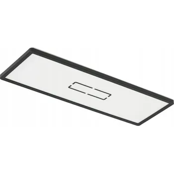 Stropní Svítidlo obdélníkový Briloner 20 x 3 cm bílý, černý