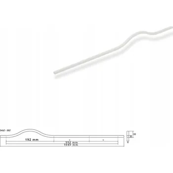 Nábytkové kování Nábytková úchytka VIEFE BRAVE 0452 992 mm bílá matná