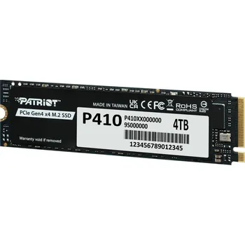 Pevný disk PATRIOT P410 4TB SSD / Interní / M.2 PCIe Gen4 x4 NVMe / 2280