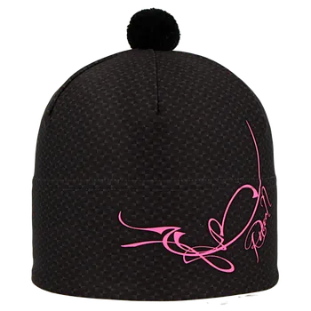 Čepice Rituall čepice Stelvio KŘIVKA černá / fluo růžová M