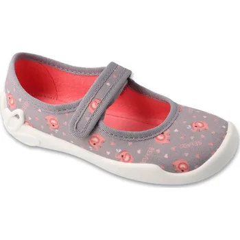 Dívčí obuv Balerínky bačkory papuče Befado 114Y561 šedé se slůňaty velikost: 33