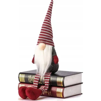 Vánoce Vánoční&nbsp;skřítek&nbsp;ELF 025&nbsp;- 60&nbsp;cm šedý/červený