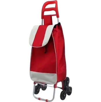 Nákupní taška Pronett XJ3207 Nákupní taška do schodů 25 L, červená