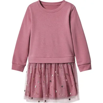Dívčí oblečení lupilu® Dívčí mikinové šaty (světle růžová, 110/116)