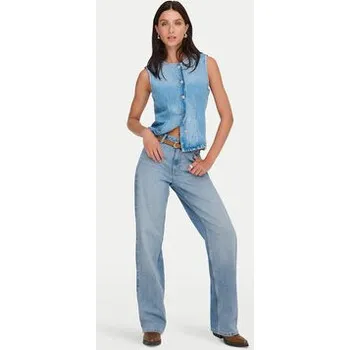 Dámské džíny ONLY Jeansy Maddie 15361576 Modrá Wide Leg XL
