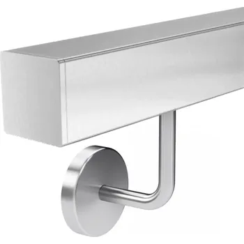 Madlo do koupelny Hahn Steel Madlo z nerezové oceli pr. 40x40mm komplet - model 0117 - 3000mm