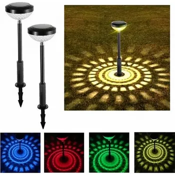 Venkovní osvětlení Gurgen Solární zahradní lampa LED RGB, 2 ks