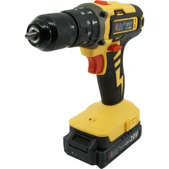 Vrtačka vrtačka Aku 20V s příklepem 1,5Ah GANGSTART s baterií a nabíječkou ASIST