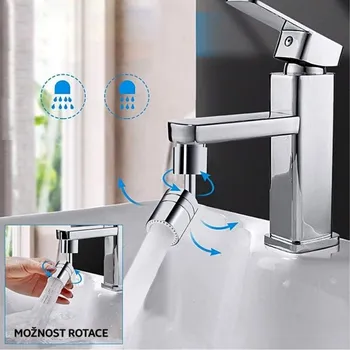 Perlátor Otočný adaptér na vodovodní kohoutek s fontánou