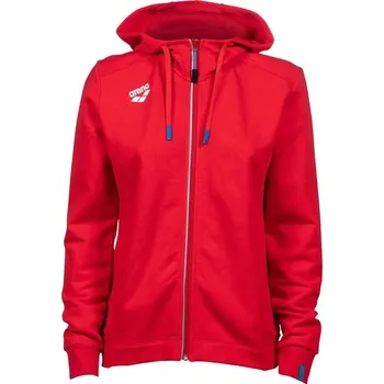 Dámská móda Dámská mikina Arena Women Team Hooded Jacket Panel Red L