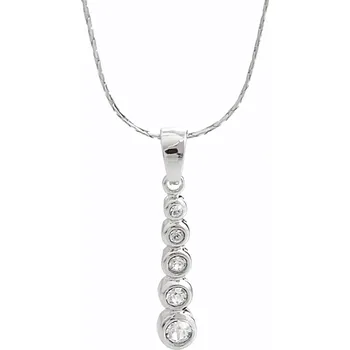Módní doplněk JSB bijoux s.r.o. Náhrdelník z bižuterní slitiny pět krystalů v postupu Swarovski Crystal
