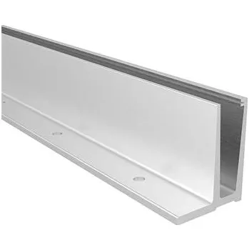 Zábradlí ECONOMY podlahový profil tvar F pro naloženou montáž,5000mm,hliník stříbrný elox