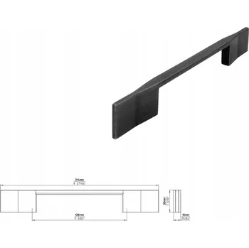 Nábytkové kování Nábytková úchytka SIRO 2197-214ZN75 efekt kartáčovaného železa