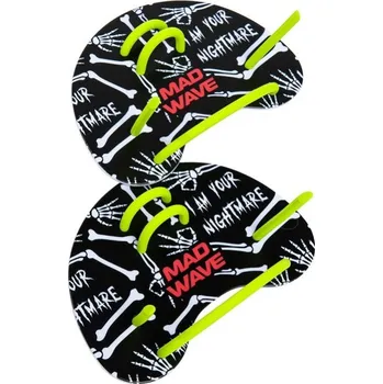 Plavecké packy Mad Wave Finger Paddles Fun Černá/šedá
