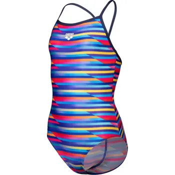 Dívčí plavky Arena Performance Racing Stripe Light Drop Back Girls Multi 128cm