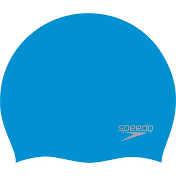 Plavecká čepička Speedo Plain Moulded Silicone Cap Modro/stříbrná